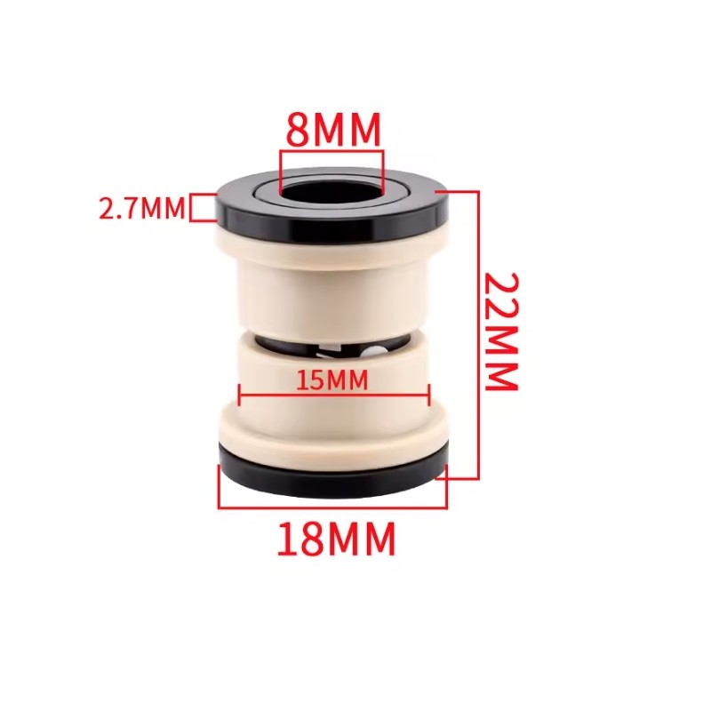 Støddæmper bøsninger ID 8mm - OD 12mm - 22 24 32 44 50 52 54 68mm KROXNE - 1  