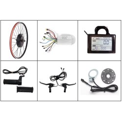 Elcykelkonverteringssats med 48v 1000w bakmotor 20, 26, 27,5, 28, 29", 700cc KROXNE - 3  