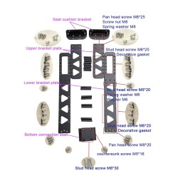 Seat for Dualtron Thunder, Ultra, Victor DT2 DT3 Achilleus Compact scooter Minimotors - 6  