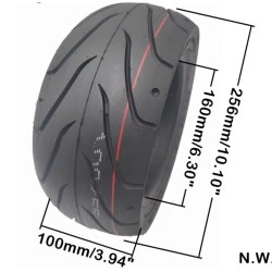 100/55-6.5 tubeless tire for Kaabo Wolf Warrior, Nami Burn-e, Dualtron Thunder 2 and Ultra  - 10  Suitable for Kaabo Wolf Warrio