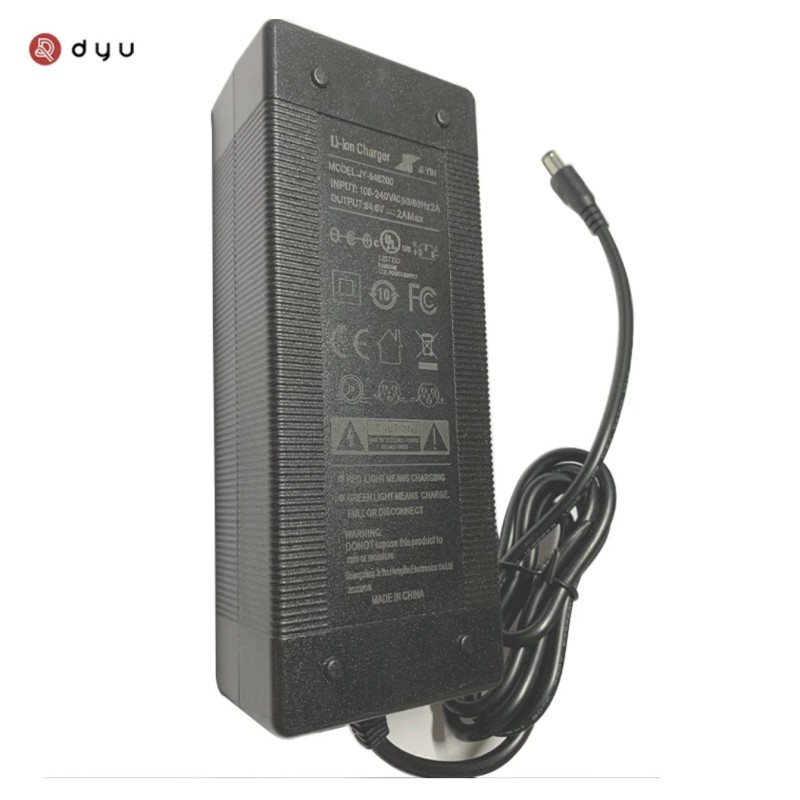 DYU 48V 54,6V 2A oplader til DYU og JETSON elcykler  - 1  Egnet til kompatible DYU- og JETSON-elcykler med 48V-systemer, der kræ