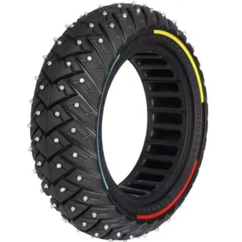 Pneu d’hiver plein 10x2,75-6,5, caoutchouc solide 70-65-6,5 et 10x2,70-6,5, forte adhérence  - 1 Compatibilité: conçu pour trott