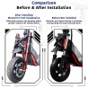 Suspension avant Monorim MZ3 Plus Dual Air pour Segway ZT3 confort et stabilite  - 14 Important : Ce produit doit être installé 