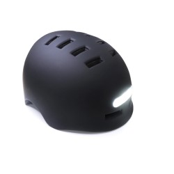 Helm met voor- en achterlicht - oplaadbare batterij.
