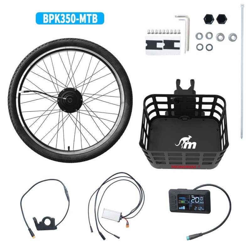 Kit Monorim BPK350 motor 380w - bateria incluída para bicicleta elétrica  - 1 Kit de potência para bicicleta elétrica Monorim BP