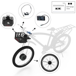 Monorim BPK350 konverzný set motor 380w - batéria v balení  - 2 Monorim BPK350 power kit na elektrický bicykel, 380W – Premeňte 