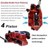 Kit completo freno idraulico Monorim EB01 a 4 pistoncini - leve, pinze, cavo e disco freno Monorim - 4 Kit completo freno idraul