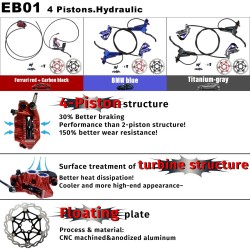 Pŭlen komplekt khidravlichni spirachki Monorim EB01 s 4 butala - lostove, aparati, kabel i spirachen disk Monorim - 8 Pŭlen komp