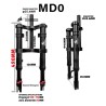 Foraffjedring Monorim MD0 Coil Spring 490mm x 165mm  - 2  Passer: Monorim MD0 Coil Spring 490mm x 165mm til kompatible front-ops