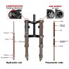 Monorim MD0 Air Hydraulic első felfüggesztés 490mm x 165mm  - 14  Kompatibilitas: kompatibilis Monorim MD0 elso villa szereleshe