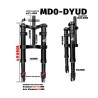 Suspension avant Monorim MD0-DYUD pour eBike DYU - hydraulique et air reglable  - 5  Compatibilite: suspension avant Monorim MD0