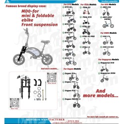 Suspensie fata Monorim MD0-FiidoQ  - 1  Compatibilitate: suspensie fata Monorim MD0-FiidoQ pentru Fiido Q (Q1/Q1S) si mini e-bik