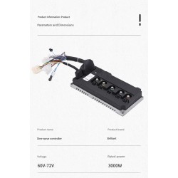 Sinusboelge controller til elkoeretoj 60V-72V 3000W 80A Monorim MC80A  - 7 Sinusbølge-controller til elektriske køretøjer 60V–72