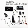 Kit controlador motor sem escovas onda sinusoidal 48V 84V 50A 3000W com acelerador e display  - 1 Lista de produtos  Controlador