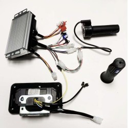 Szinuszos brushless motor vezerlo szett 48V 84V 50A 3000W gazkarral es kijelzovel  - 3 Termeklista  50A vezerlo + 1 gazkar + 1 L