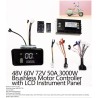 Kit controlador motor sin escobillas onda sinusoidal 48V 84V 50A 3000W - Controladora, cableado y pantalla  - 9 Lista de product