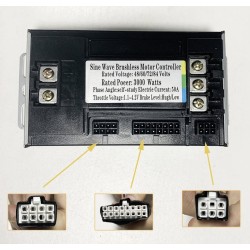 Kit controlador motor sin escobillas onda sinusoidal 48V 84V 50A 3000W - Controladora, cableado y pantalla  - 10 Lista de produc