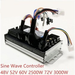 Kit controlador motor sin escobillas onda sinusoidal 48V 84V 50A 3000W - Controladora, cableado y pantalla  - 15 Lista de produc