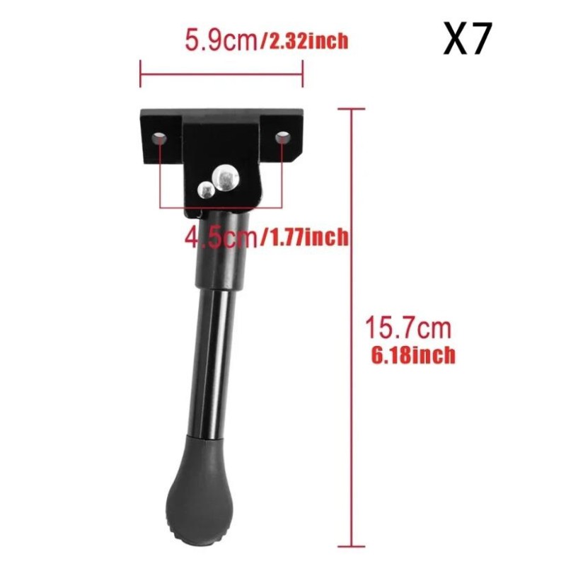 Seitenstaender fuer E Scooter HX X7, HX X8, HX X9 oder aehnliches Modell  - 1  Praezise Kompatibilitaet mit HX X7, HX X8, HX X9 