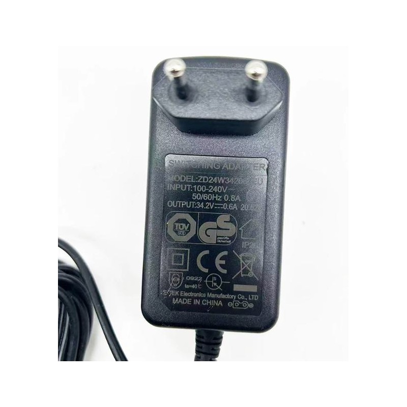 Chargeur pour aspirateur 34,2V 0,6A (ZD24W342060EU)  - 1 Compatibilité 34,2V 0,6A: pour aspirateurs nécessitant ces spécificatio