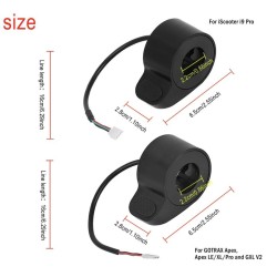 Throttle trigger for Gotrax scooter GXL V2/Apex/Apex Pro/Apex XL/XR Elite or similar  - 9 Exact Gotrax compatibilitySmoother thr