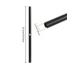 Levea ohjaustanko 52cm Xiaomi M365 Pro Essential 1S  - 11  Sopivuus: 52cm ohjaustanko Xiaomi M365, Pro, Essential, 1S tai vastaa