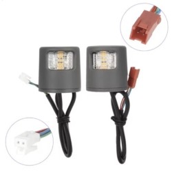 Luces LED intermitentes para patinete Xiaomi 4 Lite 2nd o similar, kit de señalización y seguridad  - 1 Compatible con Xiaomi 4 