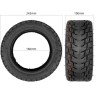 Anvelopă 85/65-6,5 off-road pentru trotinetă electrică Navee N65, Kugoo G-Booster / G2 Pro sau similară  - 6  Dimensiunea 85/65-