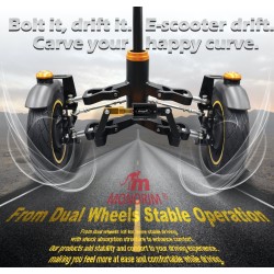 Suspension avant double roue Monorim X3 Max Air pour Ninebot Max G2 : piece et amortisseur Monorim - 1 Compatible avec Ninebot M