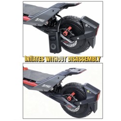Monorim MZR3 Pro luftdaempare foer Segway ZT3 elscooter i 145mm och 165mm version  - 6  