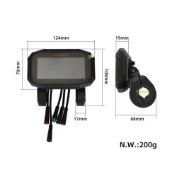 Instrumentdisplay för elsparkcykel Kukirin G2 Pro 2025 ny version  - 5 Passar elsparkcykel Kukirin G2 Pro 2025 ny version.Hjälpe