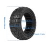 Neumático solido de panal de abeja - 11 Pulgadas 90/65-6.5 para Dualtron Thunder, Kaabo y Zero Scooter  - 13  