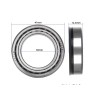 Rodamiento de presión tipo C inferior para Kukirin G4 o similar - recambio  - 6 Compatible con Kukirin G4 y modelos similares co