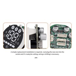 Kontrollpanel eller display for Xiaomi Electric Scooter Elite elscooter, instrumentpanel skarm ersattning  - 7  Passar Xiaomi El