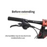 Extensores de aluminio para manillar bicicleta MTB o similar regulable de 30 a 40cm - compatible con manillar 22mm  - 6  