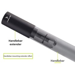Extensores de aluminio para manillar bicicleta MTB o similar regulable de 30 a 40cm - compatible con manillar 22mm  - 10  