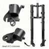 Suspensión delantera hidráulica Monorim MF10 para Fat Bike, bicicleta eléctrica plegable o eMoto - seguridad y confort  - 4 Adec