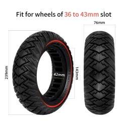 copy of 10x3 tums massivt däck för Zero 10x / Dualtron / Kaabo / Kugoo / Inokim /Joyor skoter KROXNE - 2 10x3 tums massivt däck 