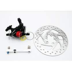 Complete black xTech caliper brake kit for Xiaomi M365, 1S, Pro2 or M365 Pro ZOOM xTech - 1 Zoom Xtech HB100 black brake install