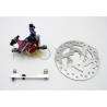 Complete brake kit with chrome xTech caliper for Xiaomi M365, 1S, Essential, Pro2 or M365 Pro