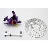 Kit freno completo xTech viola per Xiaomi M365, 1S, Essential, Pro2 o M365 Pro. ZOOM xTech - 3  Zoom Xtech HB100 kit completo di