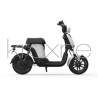 HIMO T1 - 48V 14 Ah / 28 Ah - Autonómia 60-tól 120 km-ig  - 1 Motor teljesítmény: 251 - 350w Feszültség: 48V Áramforrás: lítium 