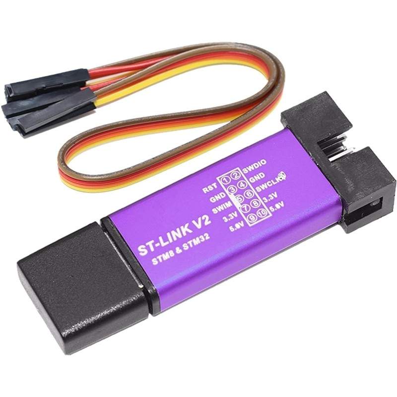 ST-link V2 STM8 STM32 - wgraj firmware do wyświetlacza lub kontrolera  - 1 ST-Link v2 to programator/debugger zbudowany przez ST