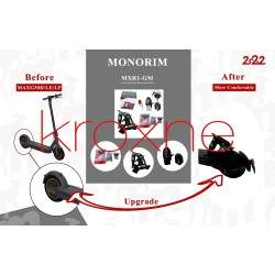 Suspensão traseira Monorim MXR1-GM com suporte de placa e para-lama extensível para Ninebot Max Monorim - 24 Suspensão traseira 