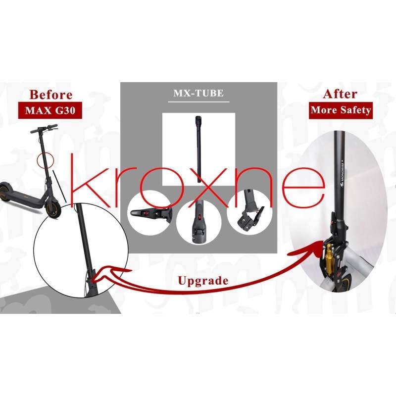 Mât Monorim pour Xiaomi M365, 1S, Pro2 et M365 Pro avec système de pliage Ninebot Max G30 Monorim - 4 Mât Monorim pour scooters 
