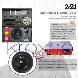 Kit de atualização DUAL52 AWD para PACK U5 2.0 para scooters elétricos Xiaomi - kit DUAL MOTOR Monorim - 32 Kit de atualização D