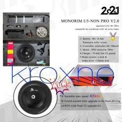 Monorim Pack U5 2.0 pour Xiaomi et Ninebot Max series - Batterie 48v 14.4ah moteur 500w Monorim - 30 Pack U5 2.0 pour la série d