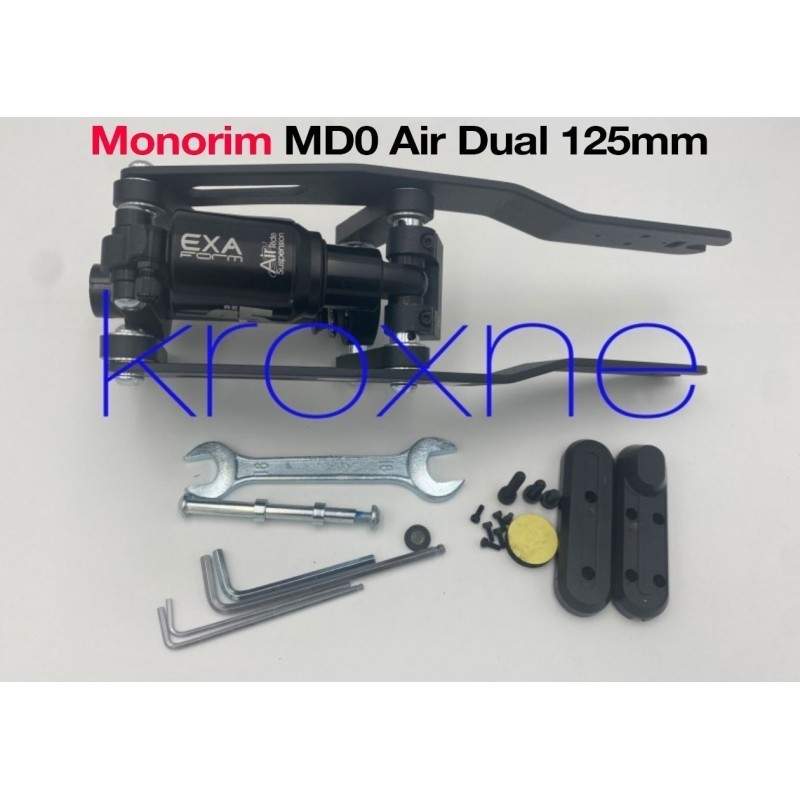 Monorim MD0 forhjulsophæng til el-scooter Segway D18E, D28E, D38E eller lignende Monorim - 10 Monter Monorim MD0 støddæmpere på 