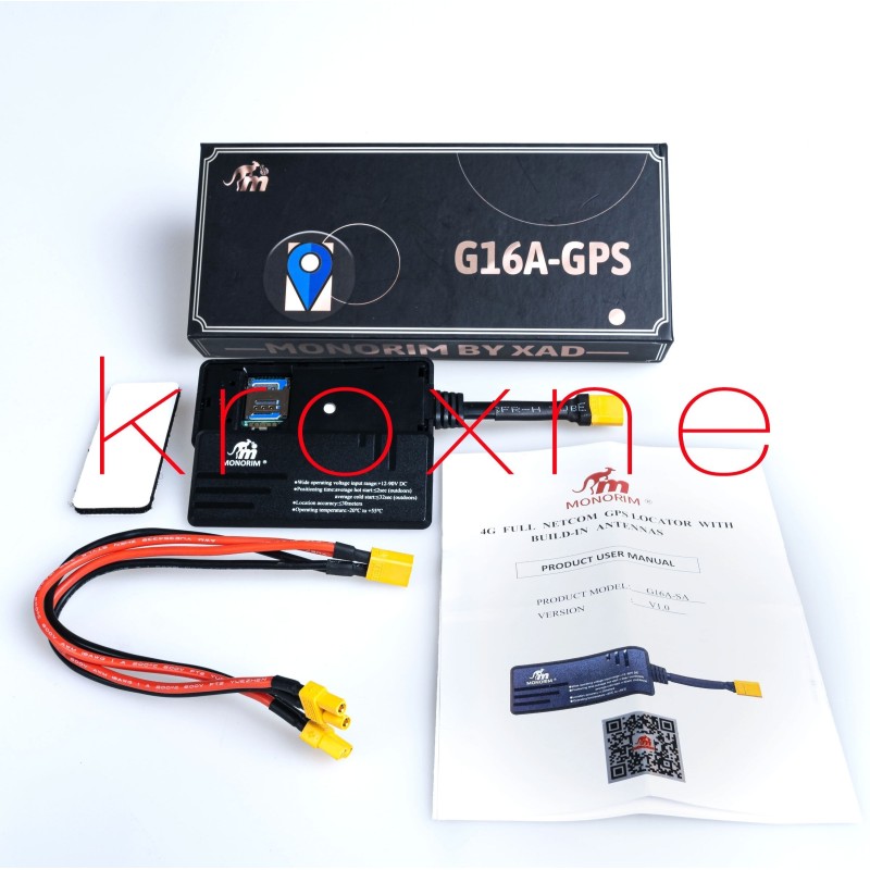 Monorim G16A smart GPS locator compatible with any electric vehicle. Input range 12 to 90v