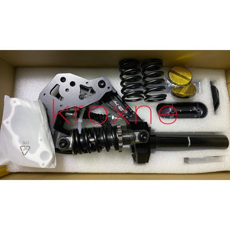 Suspensión delantera Sharkset para Ninebot Max G30, G30D, G30P y G30LP Sharkset - 11 Suspensión delantera Sharkset con dos amort